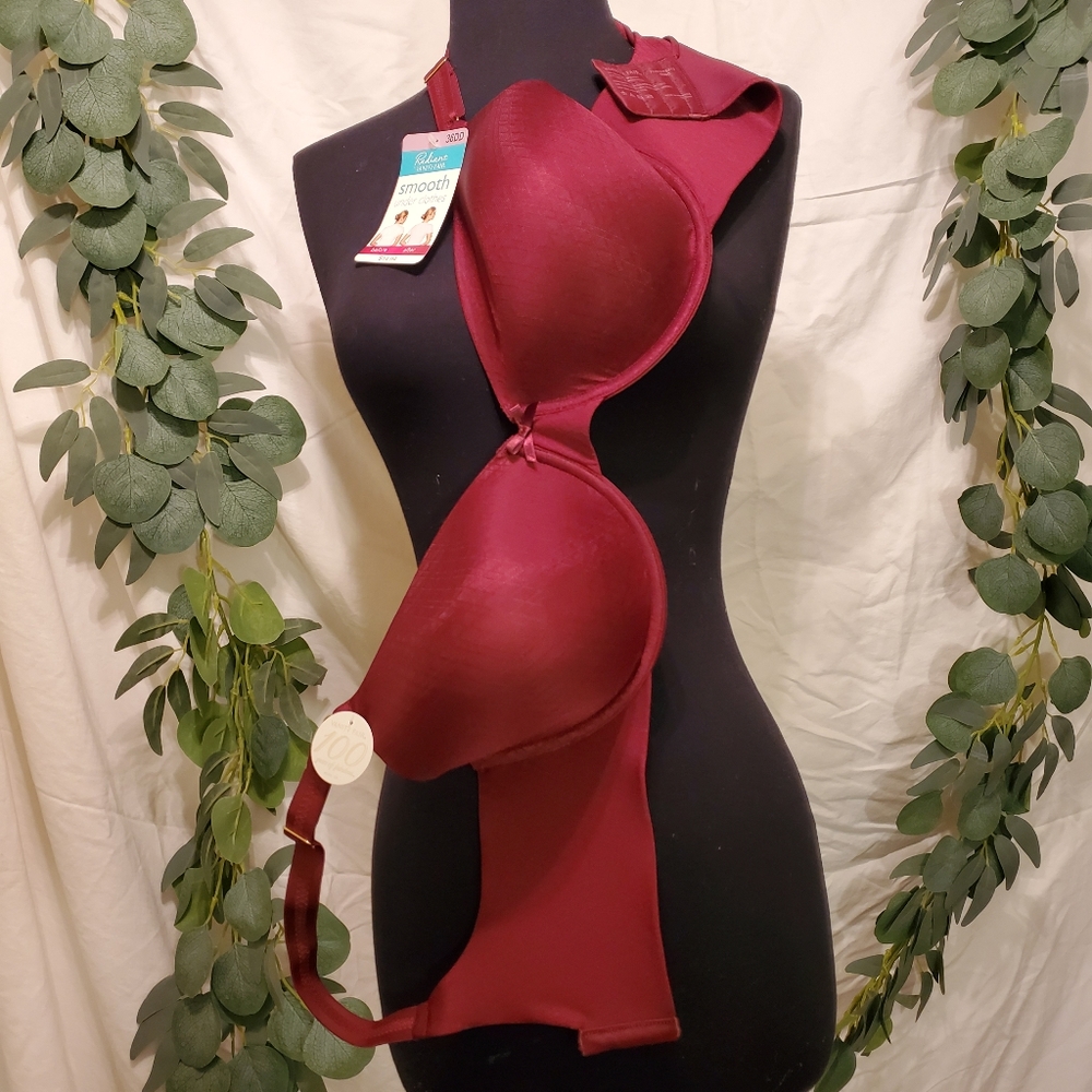 NWT Vanity Fair Maroon 36DD underwire bra
